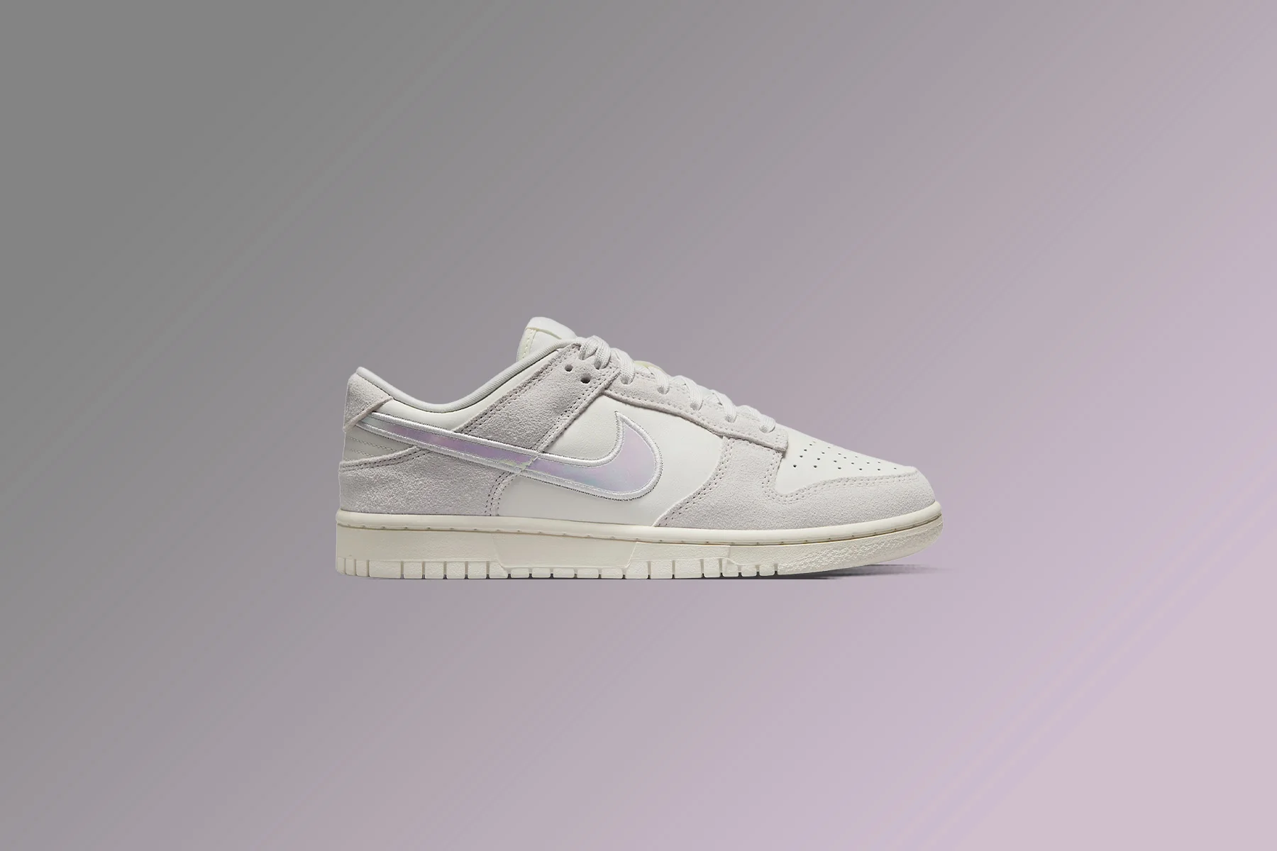 Women's Dunk Low - Sail/Multi Color/Siren Red-Hyper Pink - Image 2