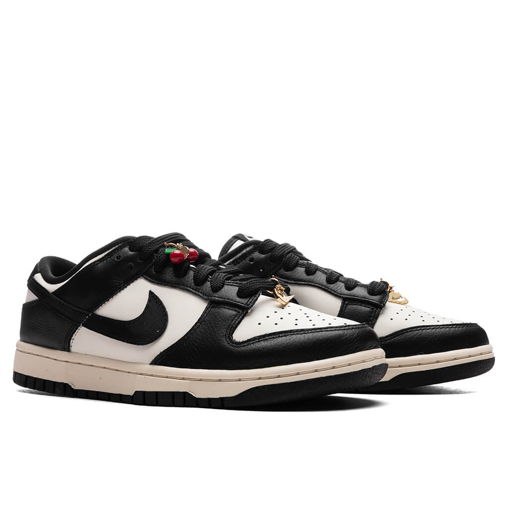 Women's Dunk Low 'Panda Cherry Charm' - Sail/Black/Pale Ivory/Metallic Gold - Image 2