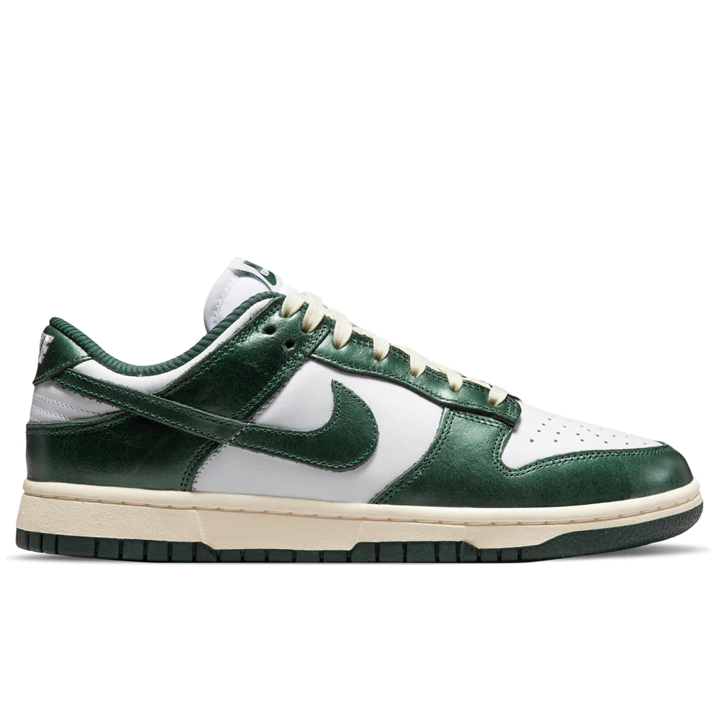 Women's Dunk Low `Vintage Green` - White/Pro Green/Coconut Milk - Image 5