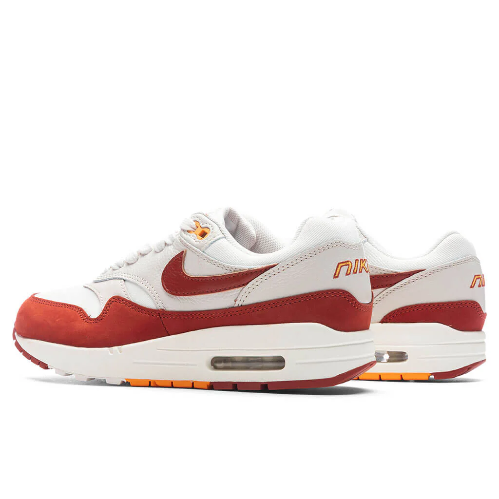 Women's Nike Air Max 1 LX - Sail/Rugged Orange/Light Orewood Brown - Image 3