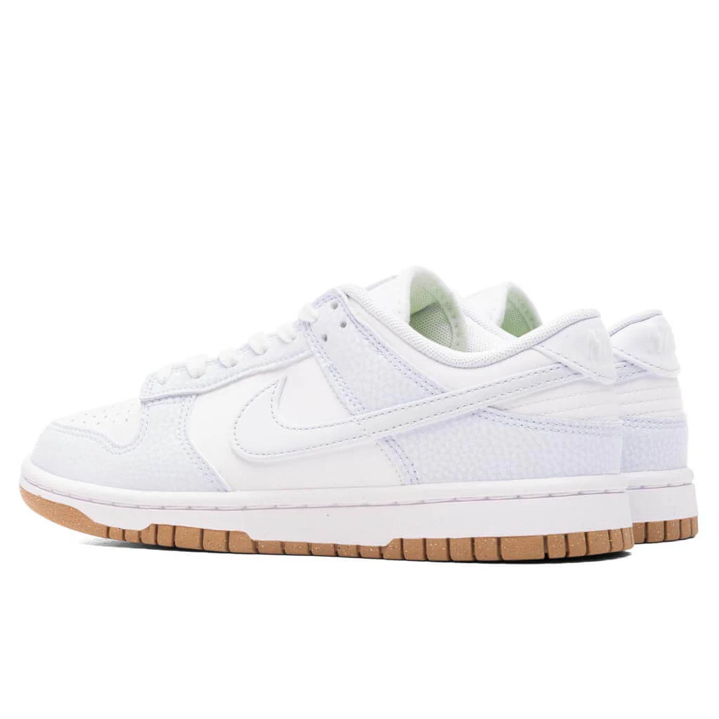 Women's Nike Dunk Low Premium Next Nature - White/Football Grey/Gum Light Brown - Image 3