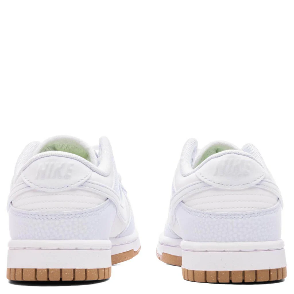Women's Nike Dunk Low Premium Next Nature - White/Football Grey/Gum Light Brown - Image 4