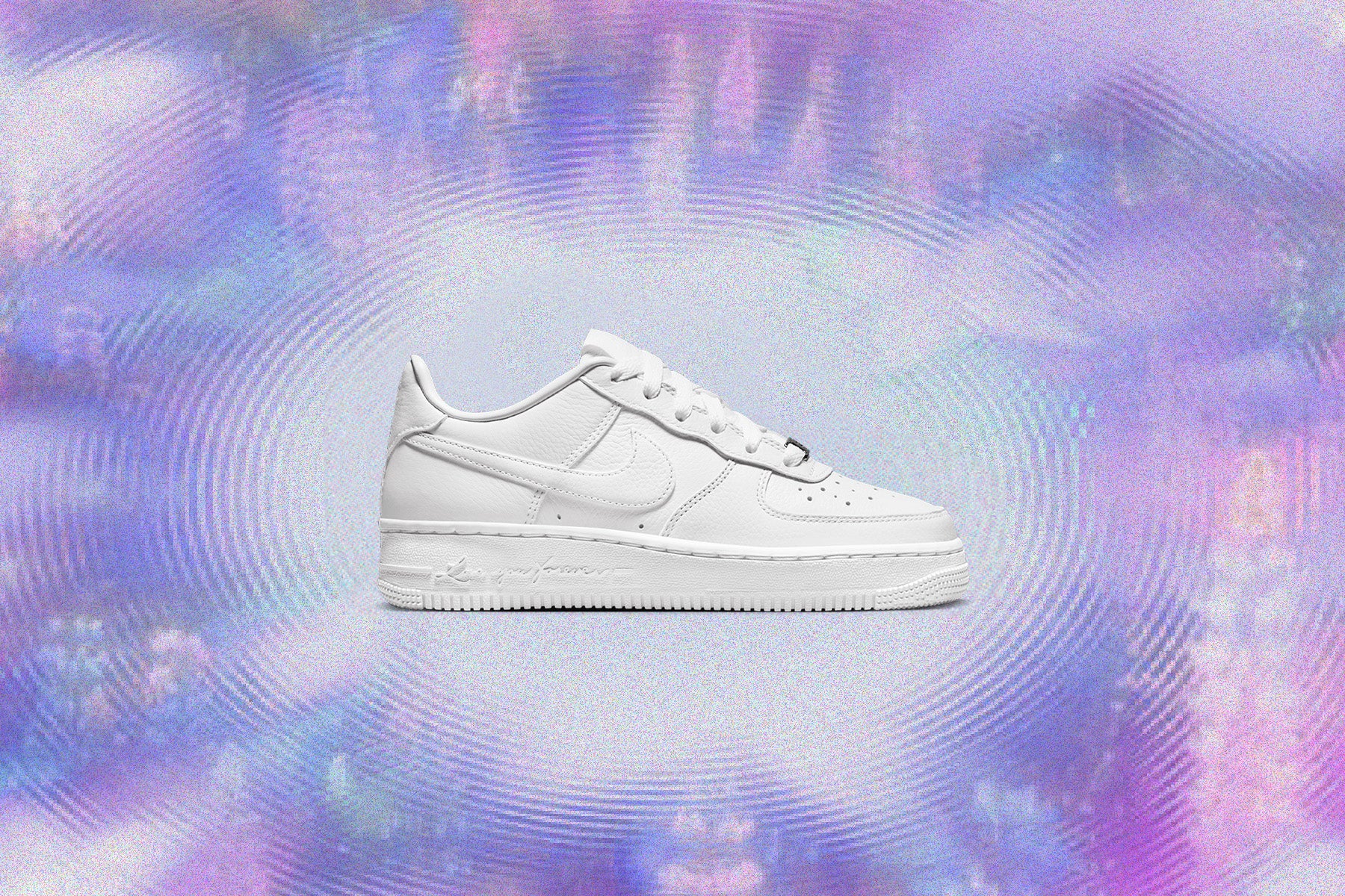Nike x NOCTA Certified Lover Boy Air Force 1 Low (GS) - White/White - Image 5
