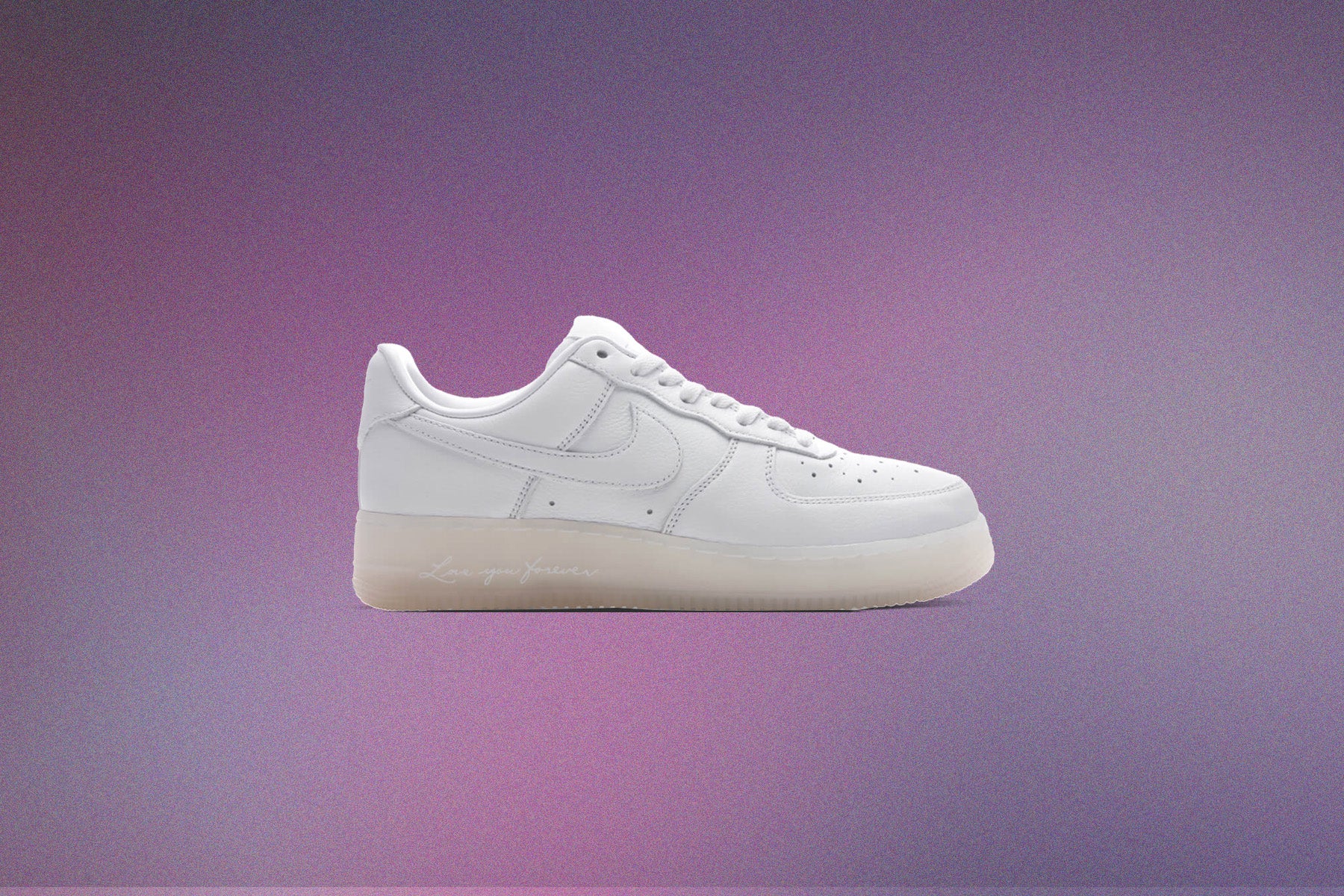 Nike x NOCTA Certified Lover Boy Air Force 1 Low - White/Cobalt Tint/Metallic Silver - Image 5