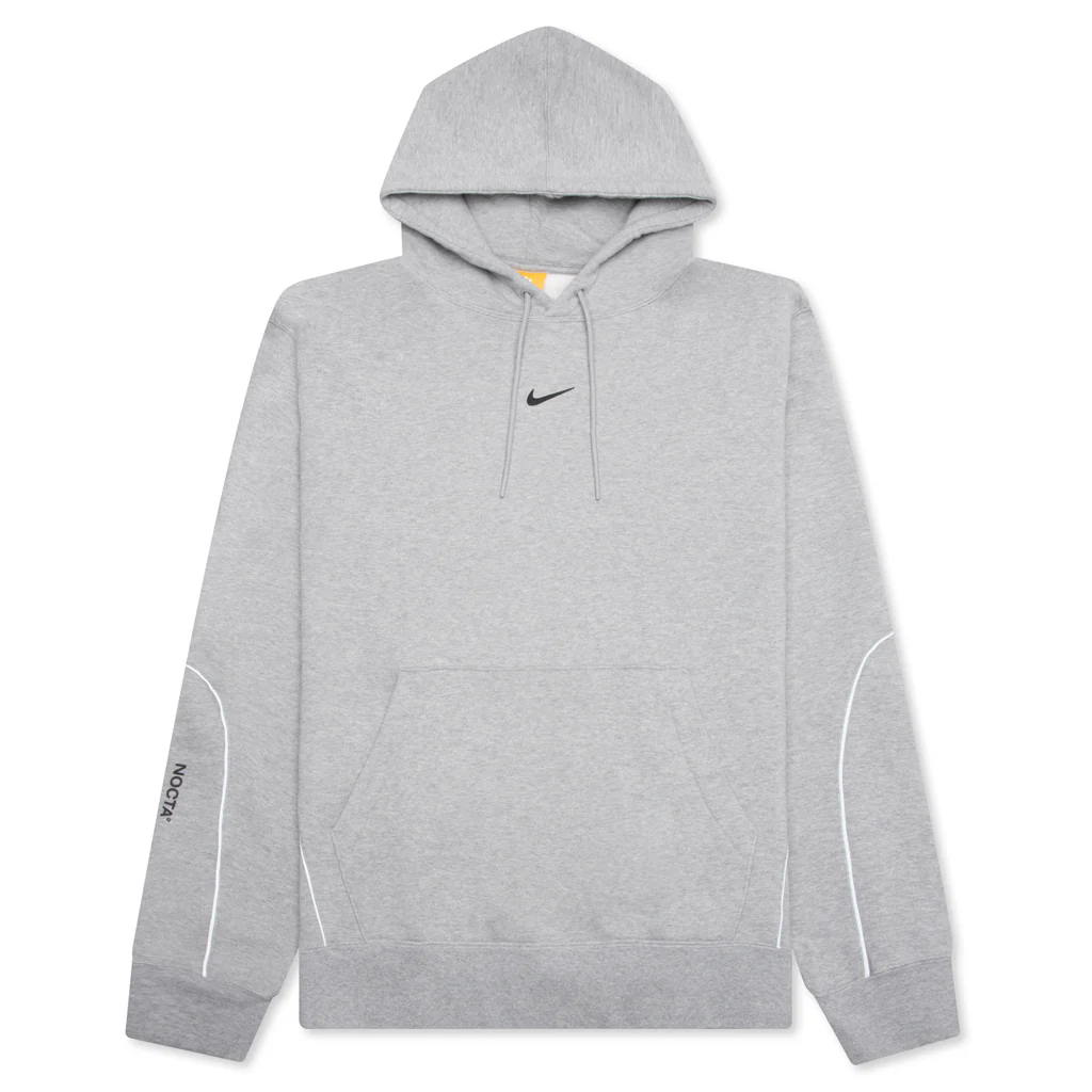 Nike x NOCTA Fleece CS Hoodie - Heather Grey/Matte Silver/Black