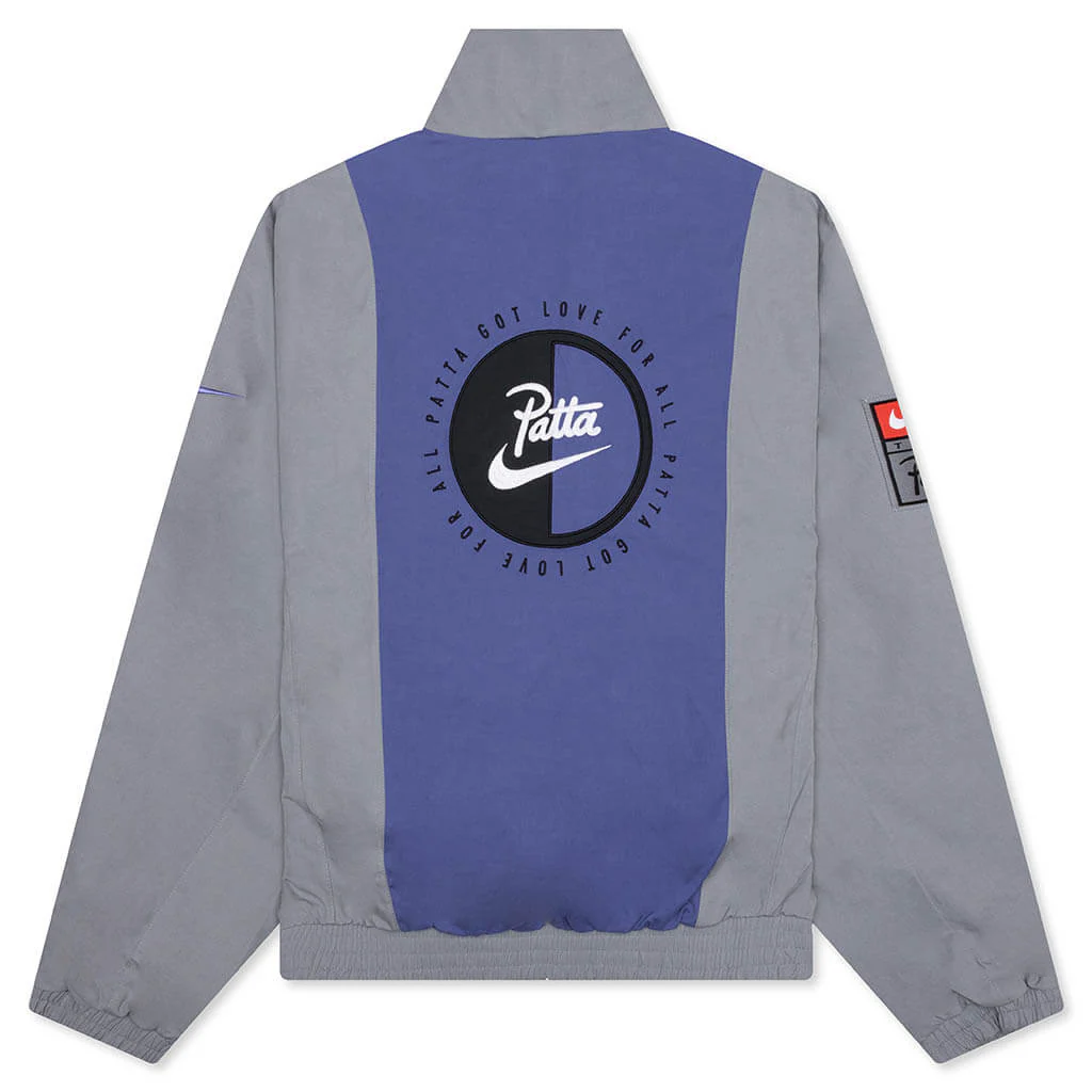 Nike x Patta Track Jacket - Particle Grey/Sapphire - Image 2