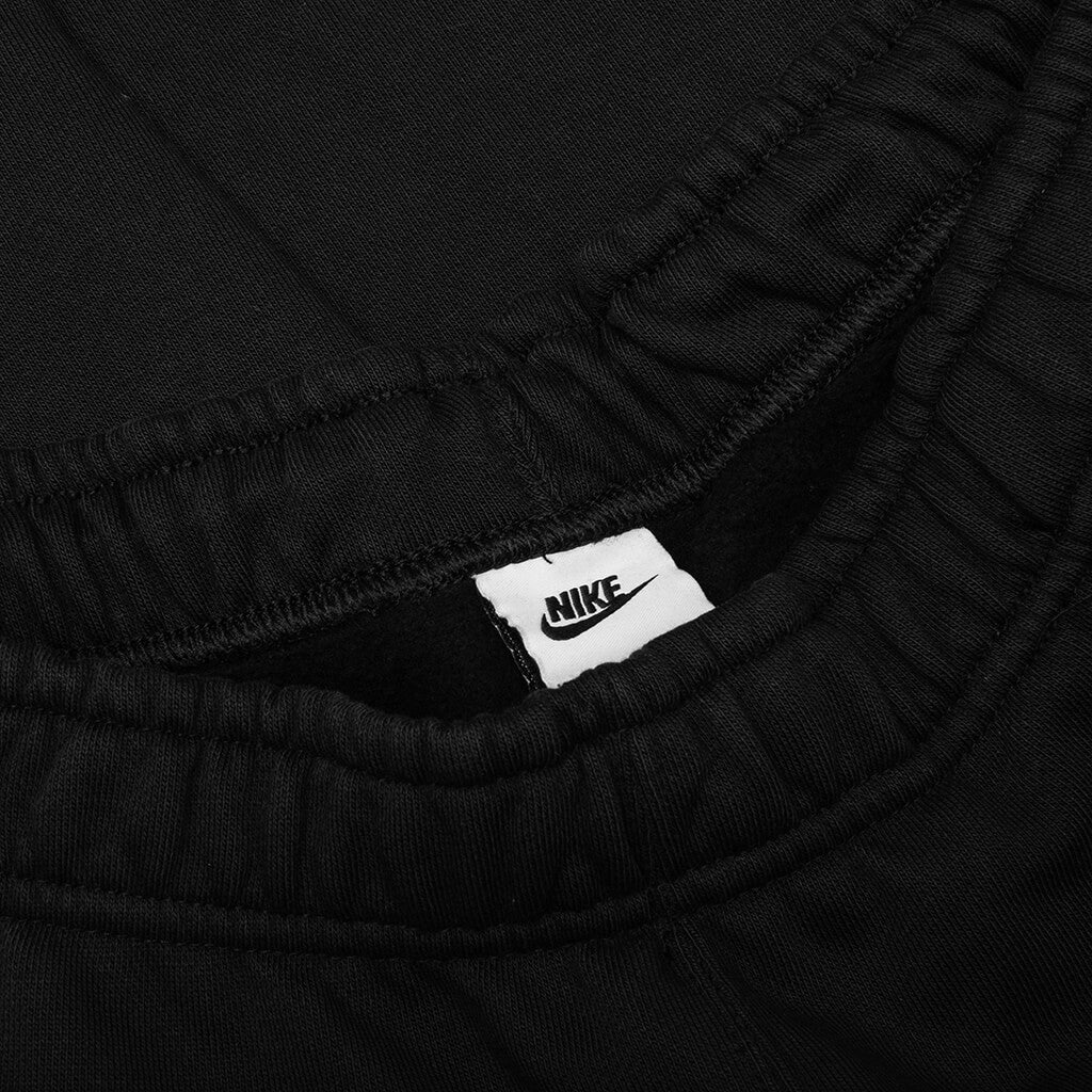 Nike x Stussy Washed Fleece Pant - Black/Sail - Image 3