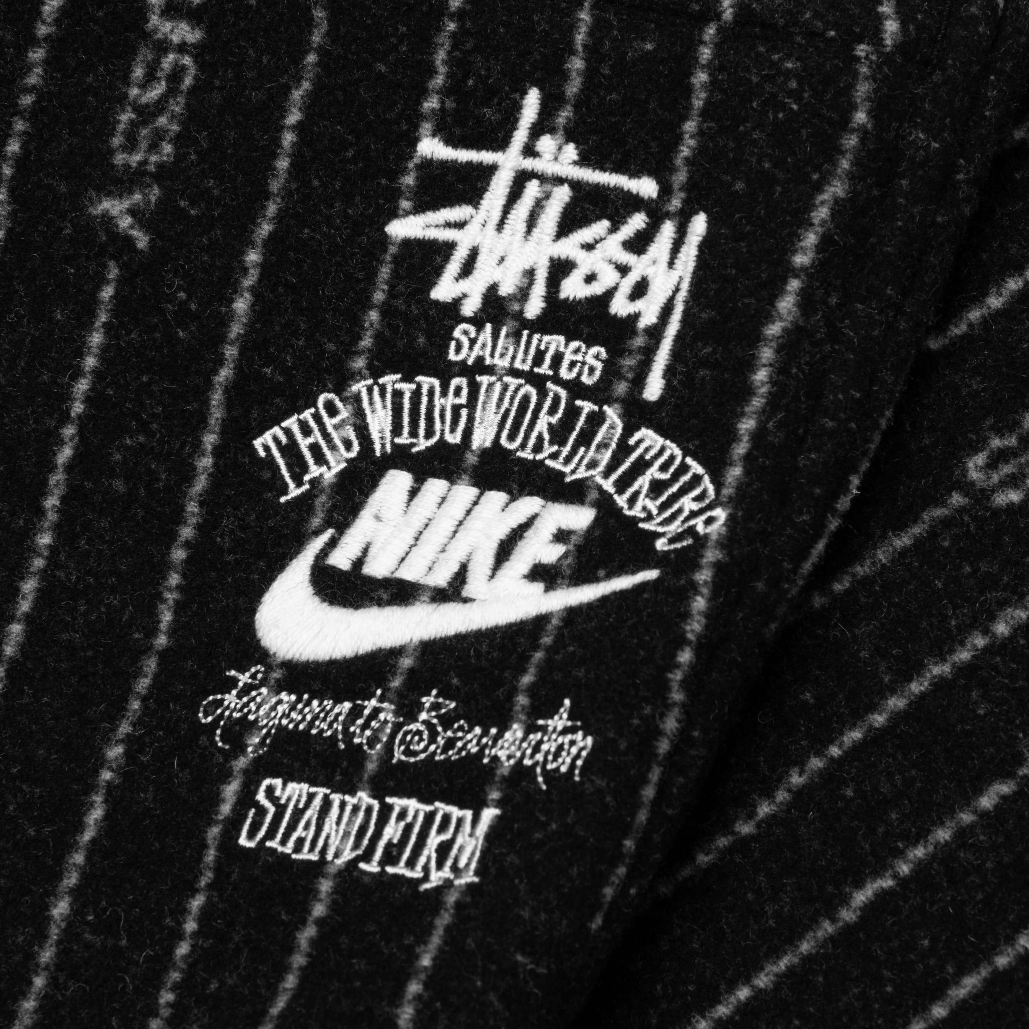 Nike x Stussy NRG Stripe Wool Pant - Black/Dark Antique Black/White - Image 5