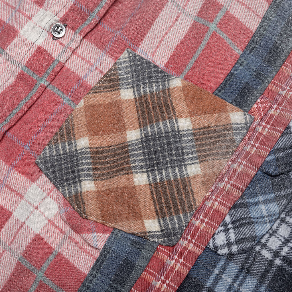 Flannel Shirt 7 Cuts Reflection Shirt - Assorted - Image 4
