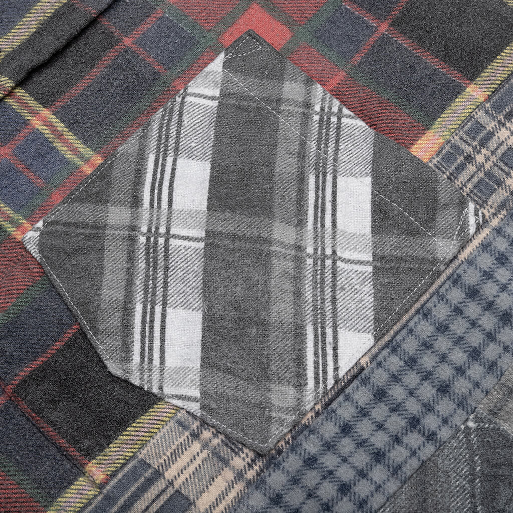 Flannel Shirt 7 Cuts Wide Reflection Shirt - Assorted - Image 4