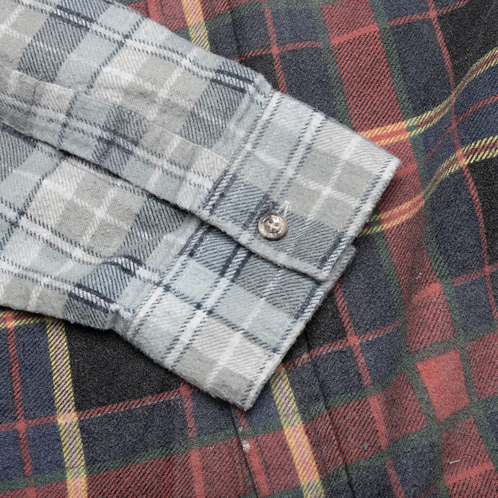 Flannel Shirt 7 Cuts Wide Reflection Shirt - Assorted - Image 5