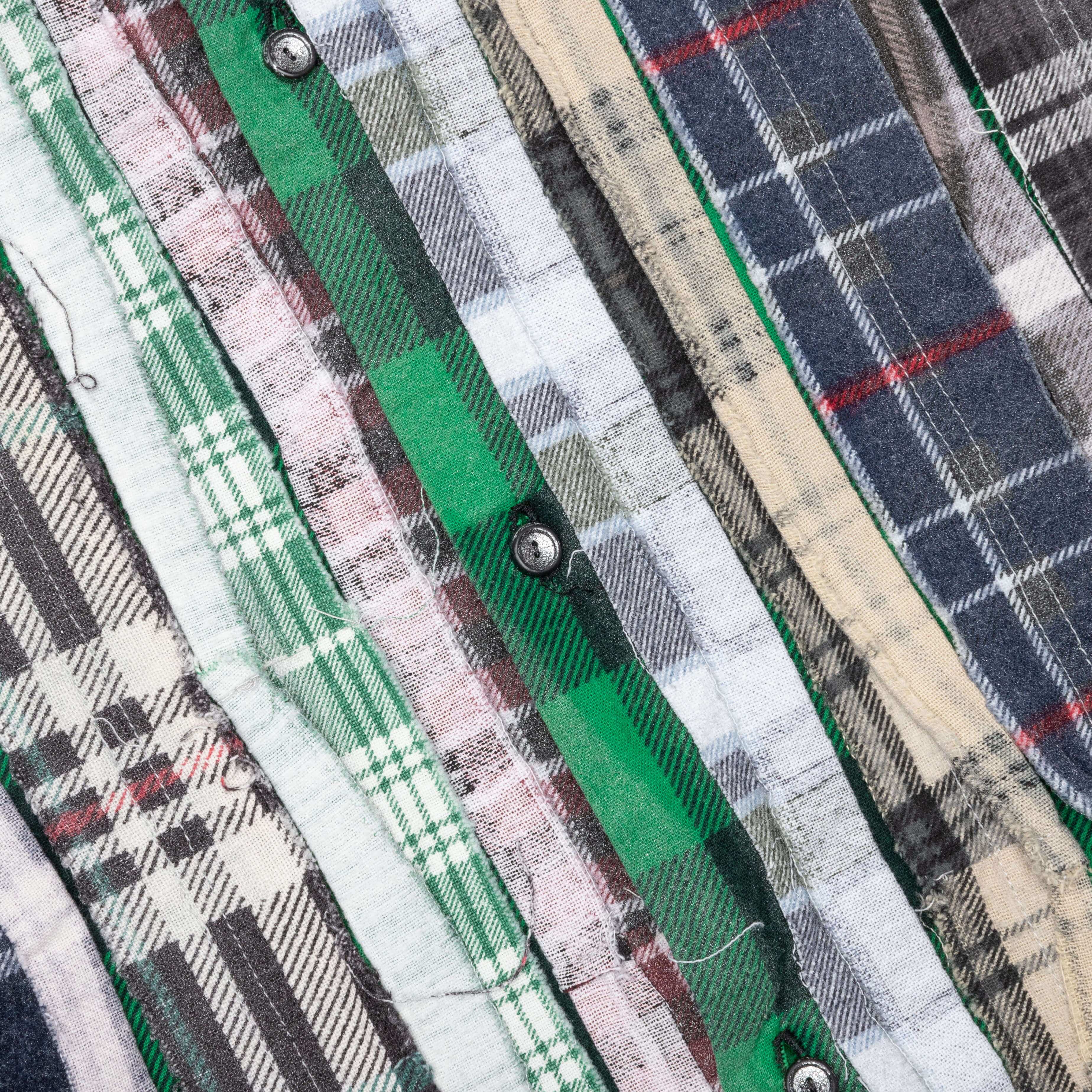 Flannel Shirt Ribbon Wide Reflection Shirt - Assorted - Image 3