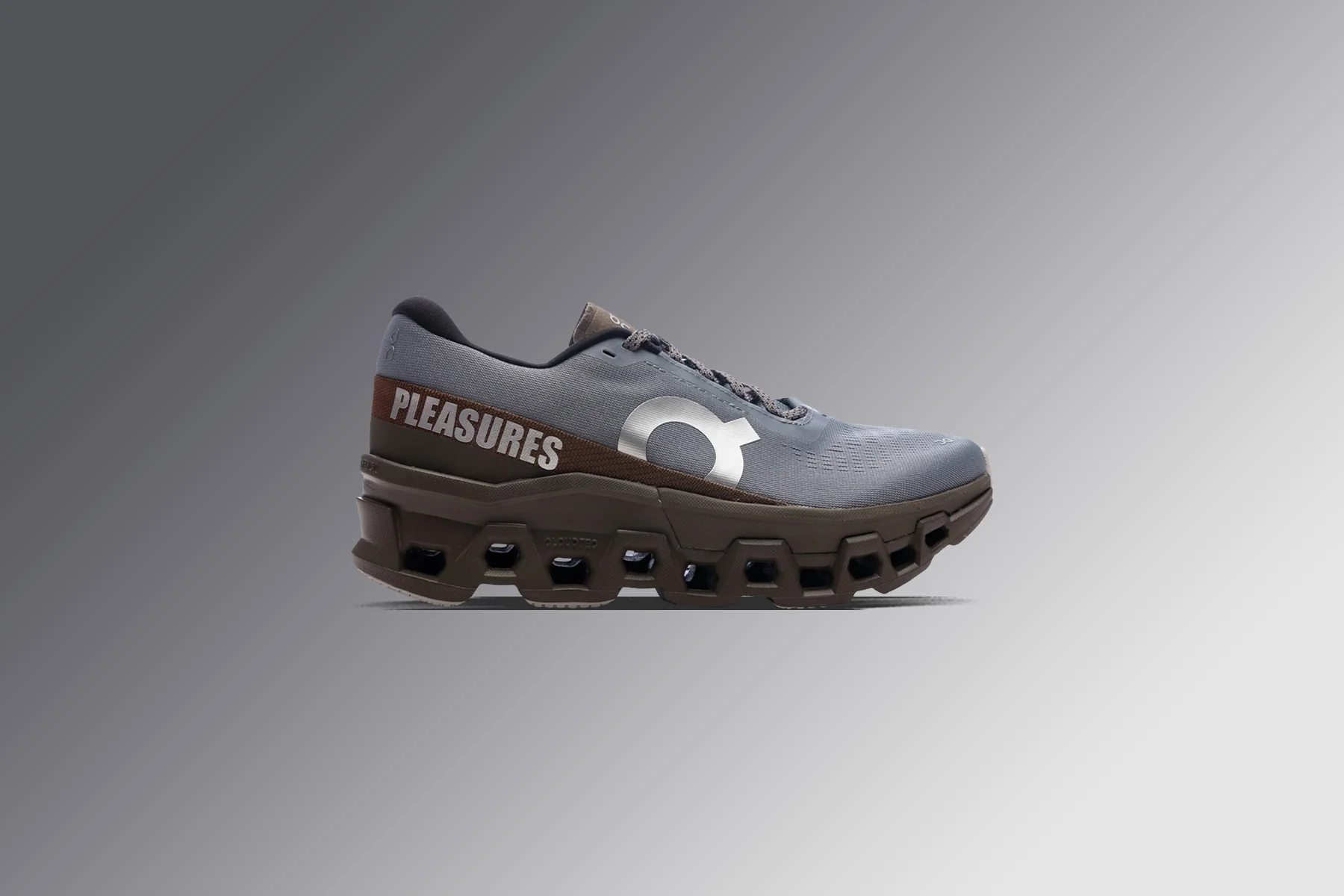 ON x Pleasures x The Loop Cloudmonster 2 - Mist/Olive - Image 5