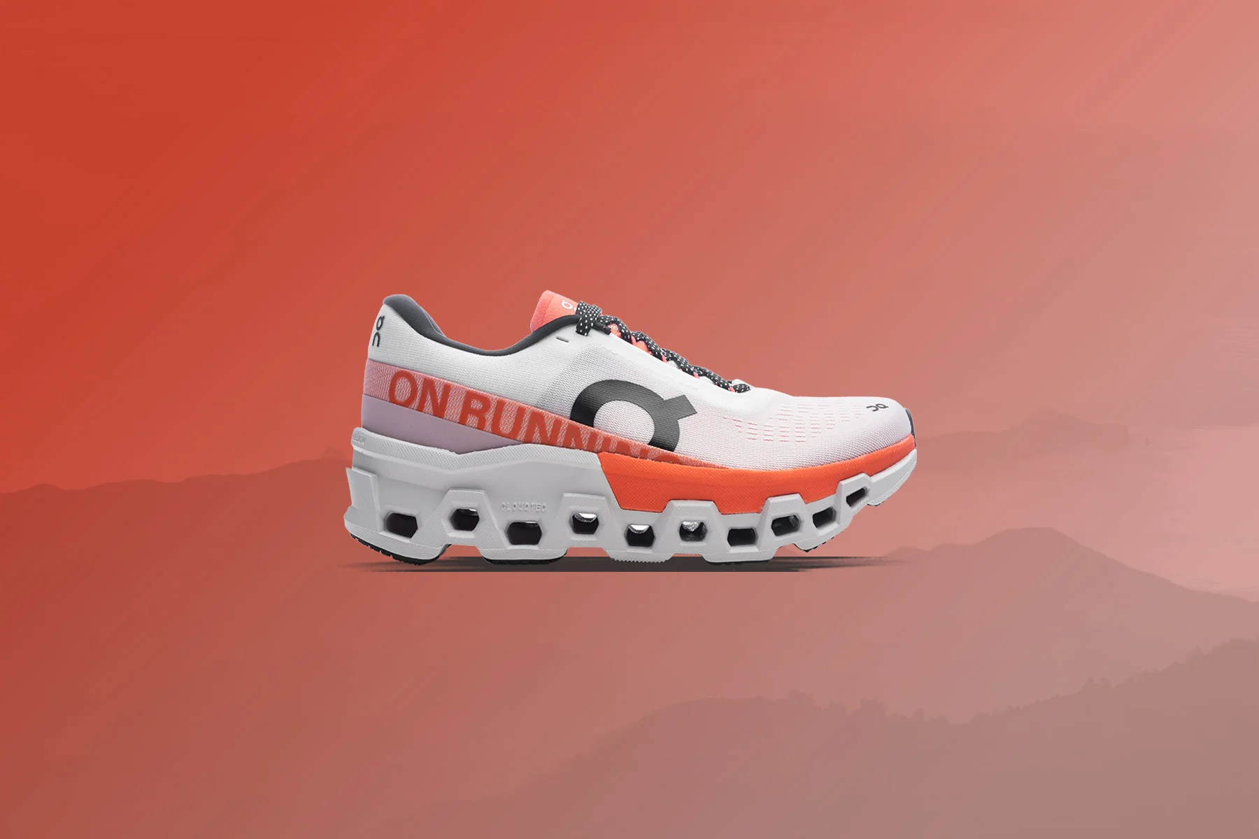 Women's Cloudmonster - White/Flame - Image 5