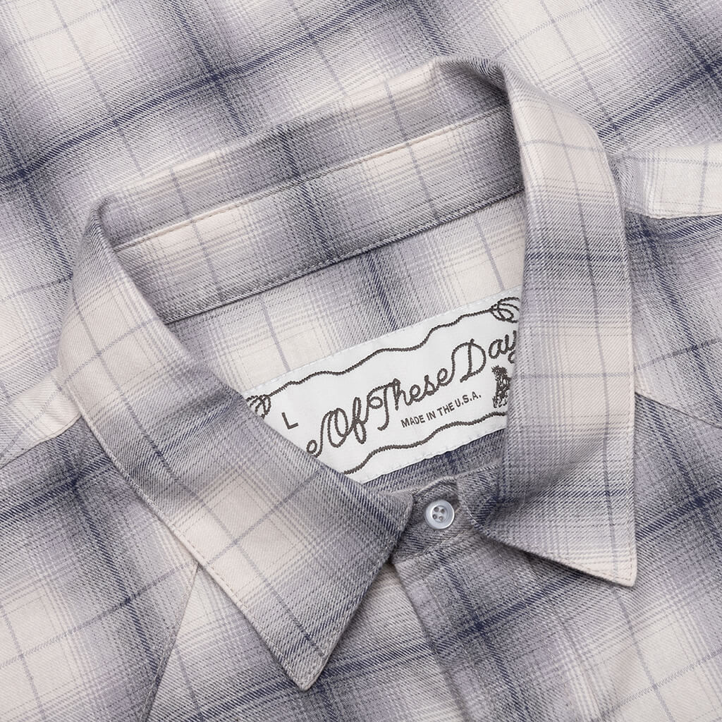 Shadow Plaid Western Shirt - Dusk - Image 3