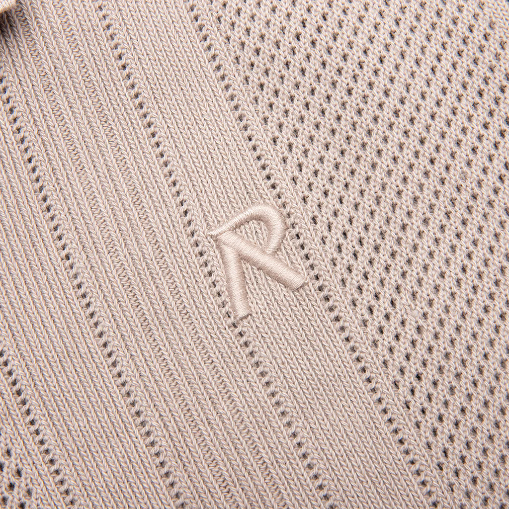 Open Stitch Polo - Cashmere - Image 4