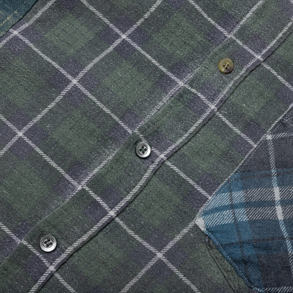 Flannel Shirt 7 Cuts Reflection Shirt - Assorted - Image 4