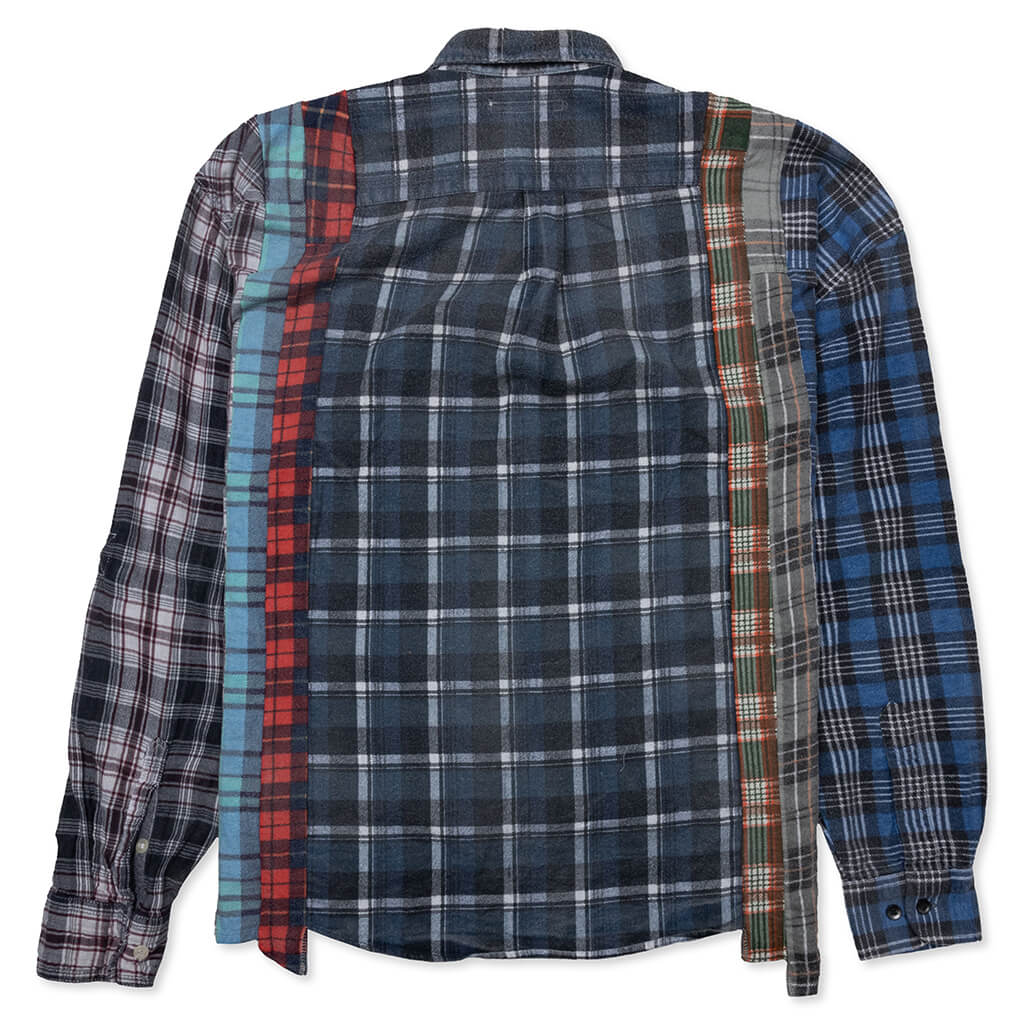 Flannel Shirt 7 Cuts Wide Reflection Shirt - Assorted - Image 2