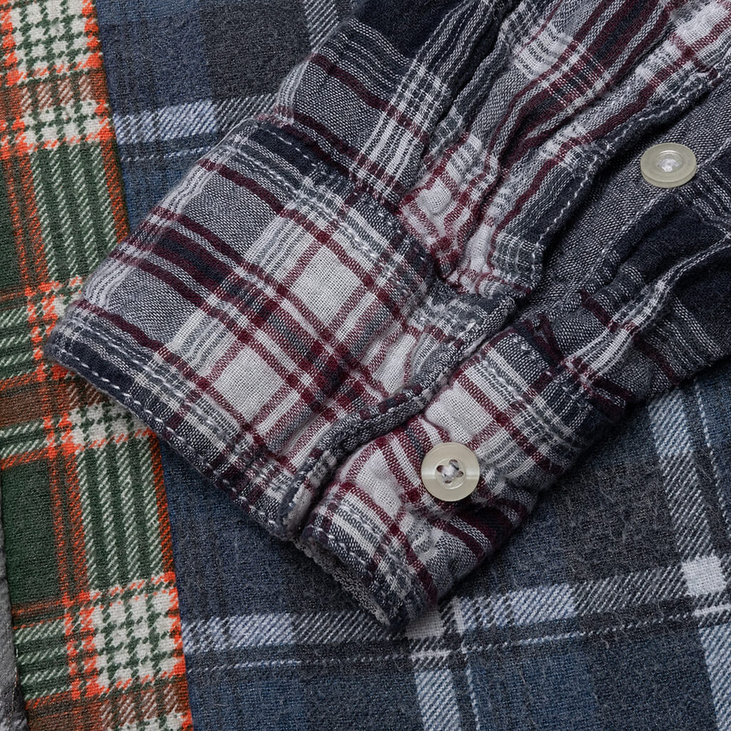 Flannel Shirt 7 Cuts Wide Reflection Shirt - Assorted - Image 4