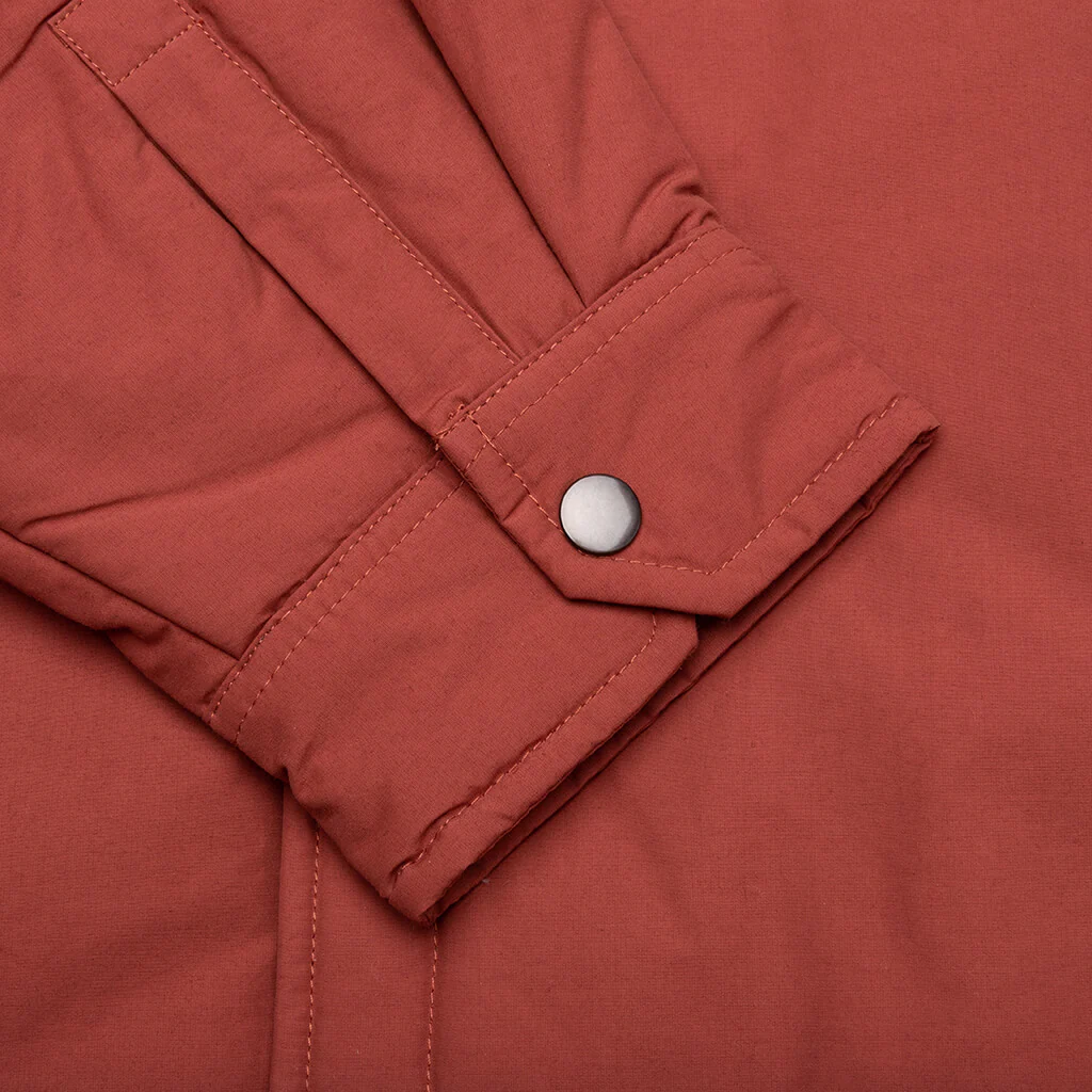 Padded Tech Over Shirt - Brick - Image 5