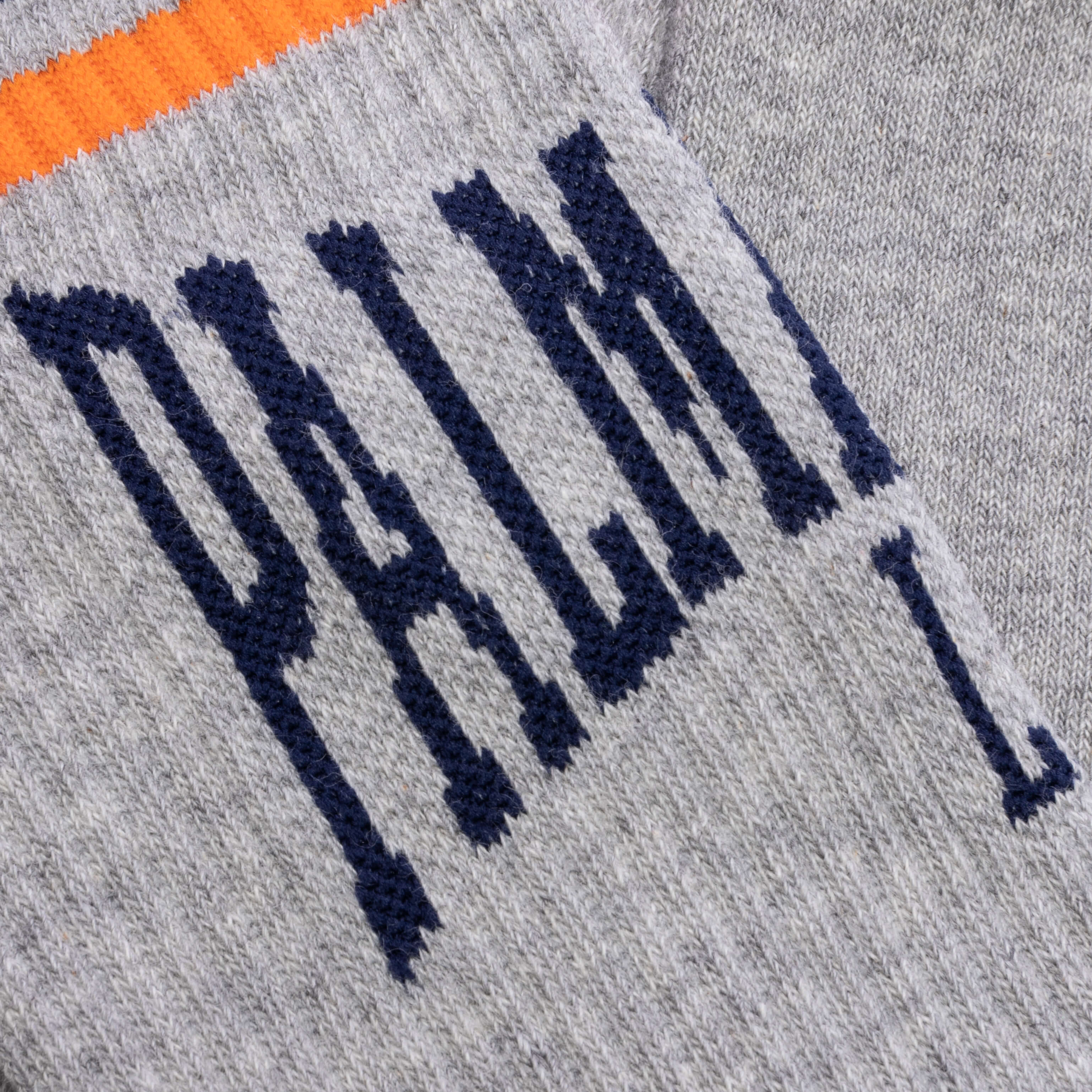 College Socks - Melange Grey/Petrol - Image 2