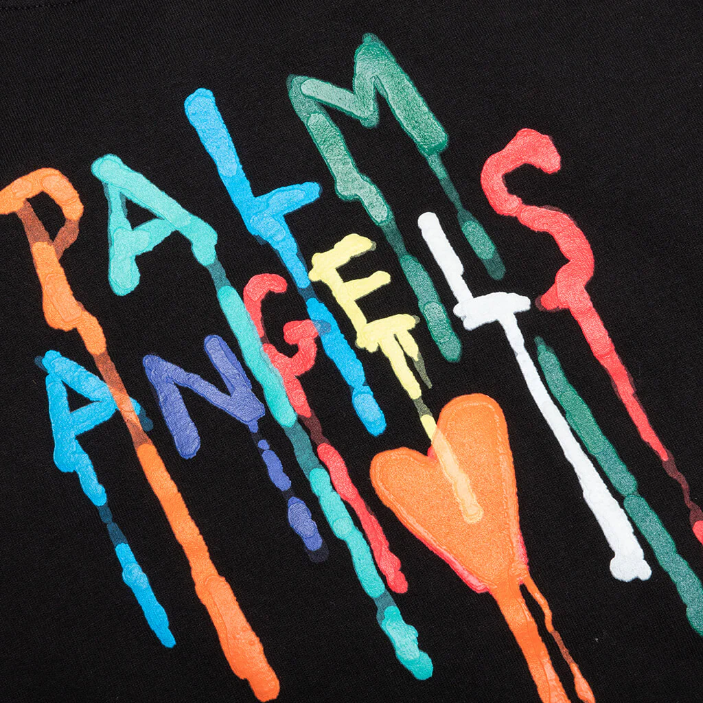 Kids Dripping T-Shirt - Black/Multi - Image 3