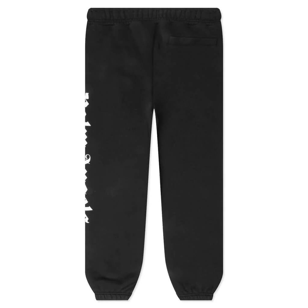 Side Logo Sweatpants - Black/White - Image 2