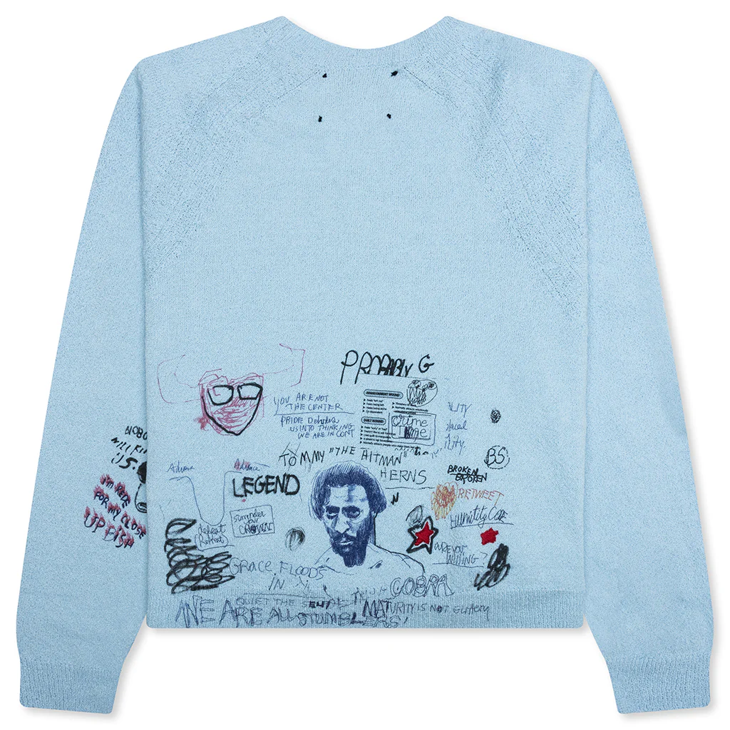 Booze Crooze Knit Sweater - Baby Blue - Image 2