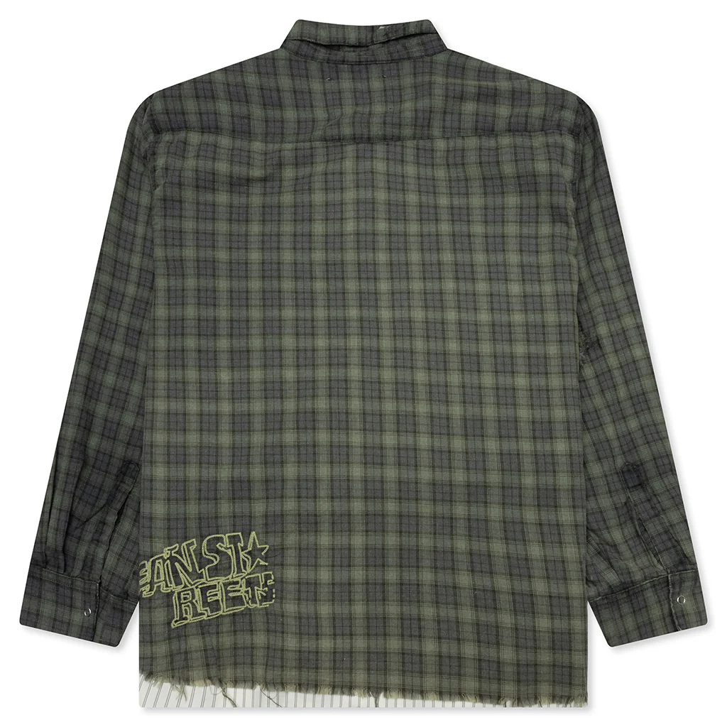 Dockweiler Flannel Overshirt - Navy - Image 2