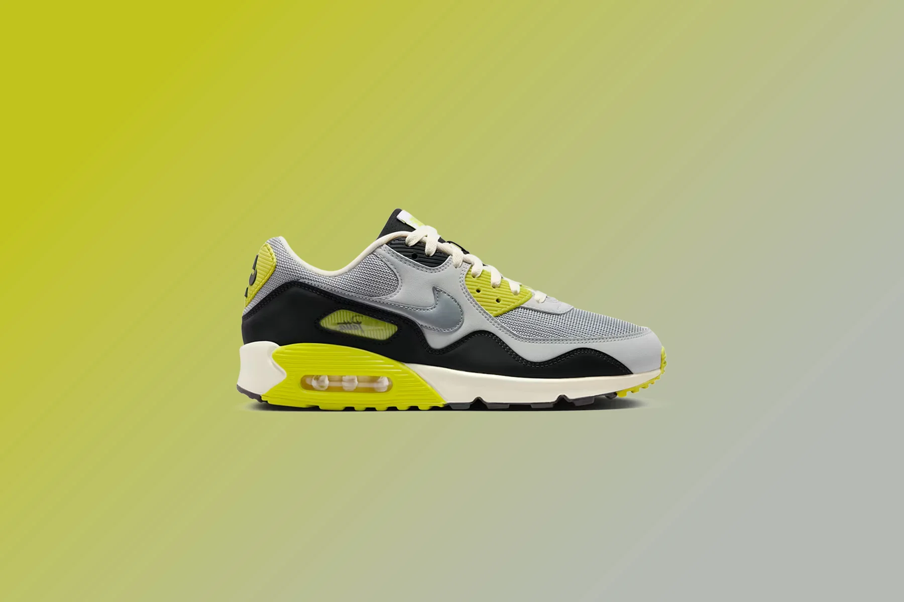 Nike x Patta Air Max 90 'Waves' - Particle Grey/Neutral Grey/Cyber/Black - Image 2
