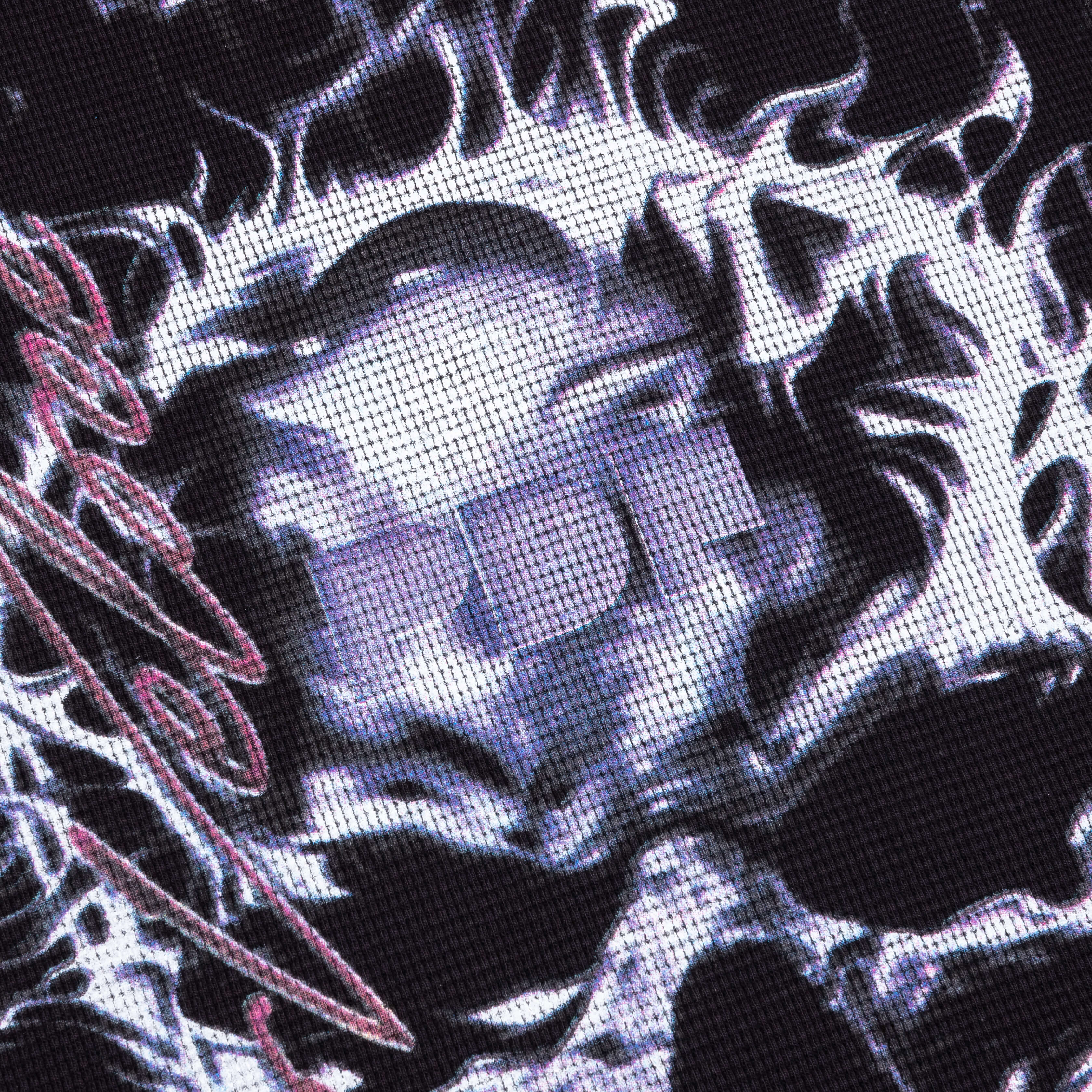 Skull L/S Tee - Black/Silver - Image 3