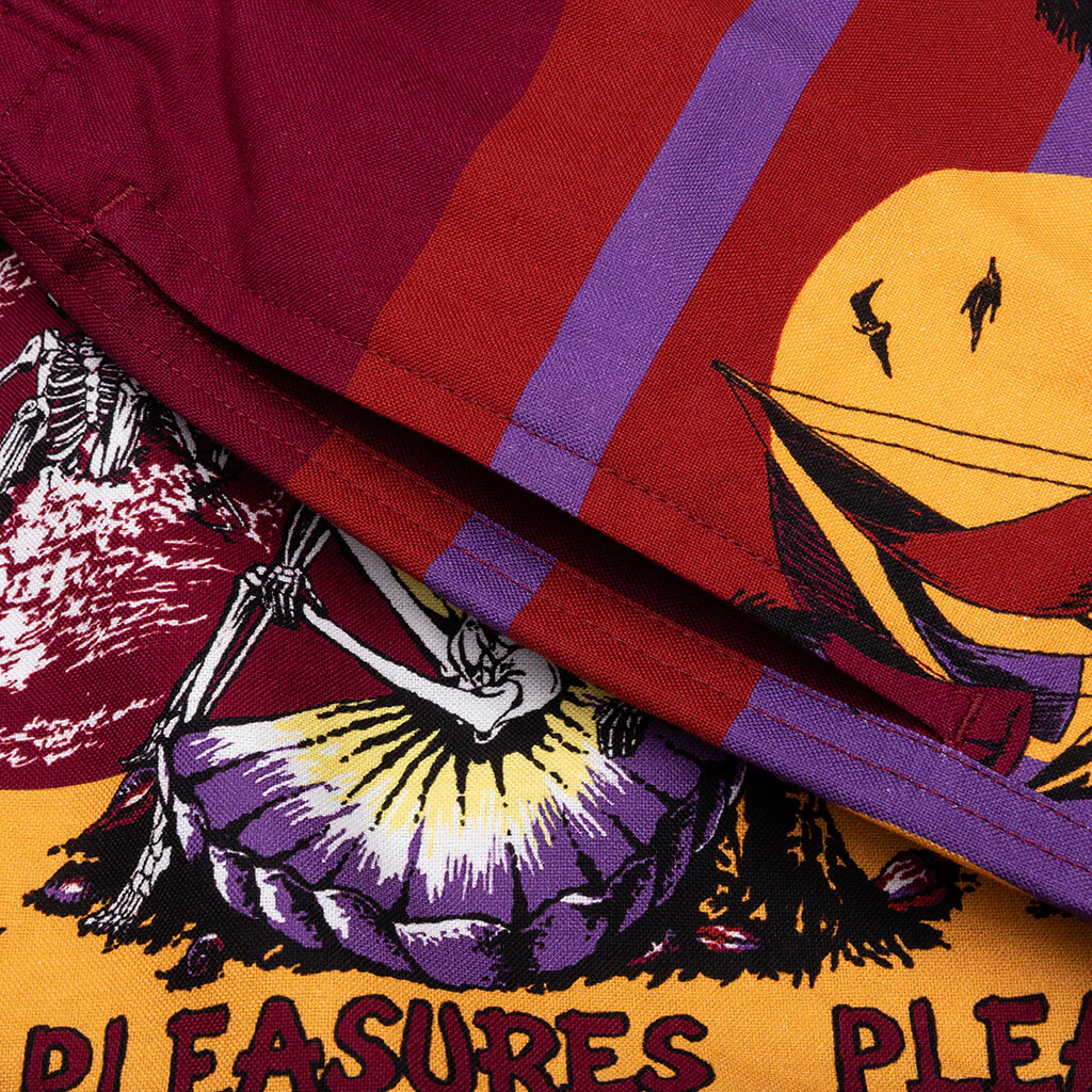 Beach Short - Burgundy - Image 3