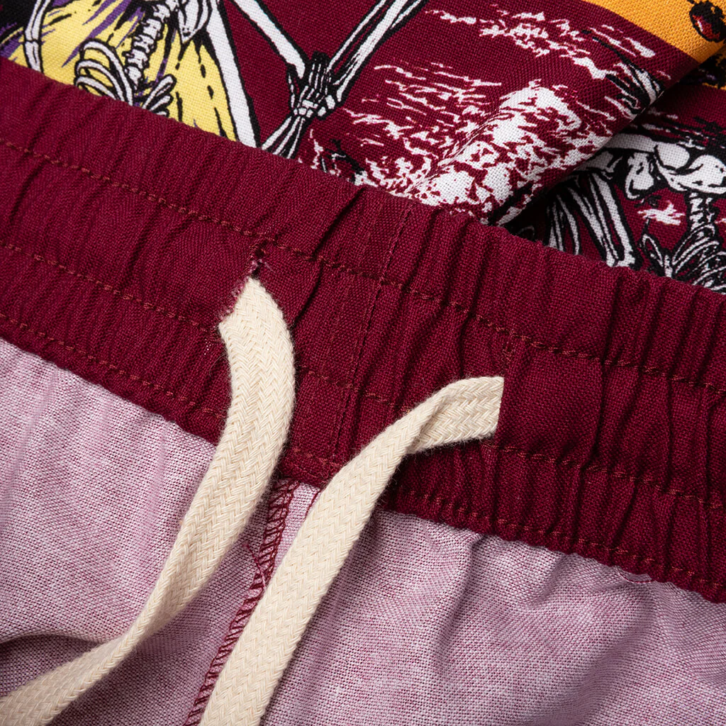 Beach Short - Burgundy - Image 4