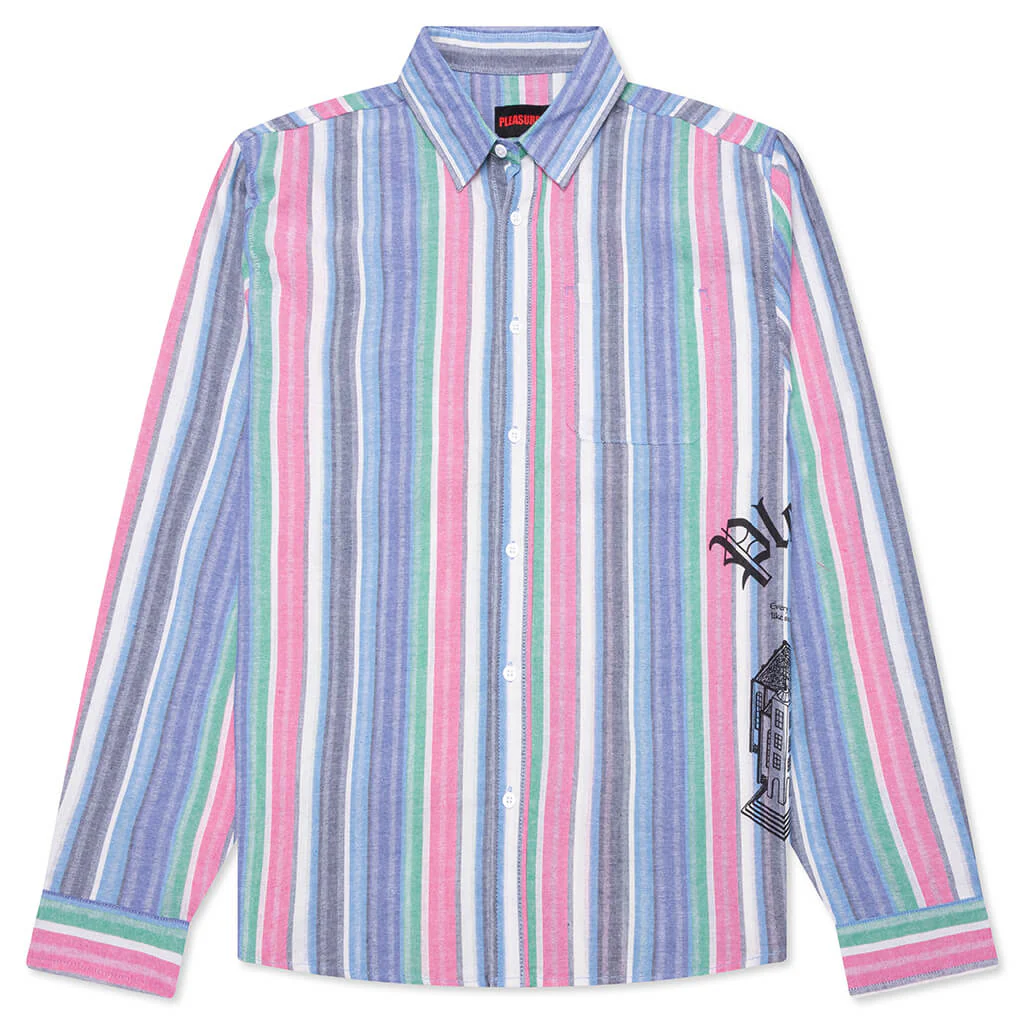 Chapel L/S Button Up Shirt - Blue