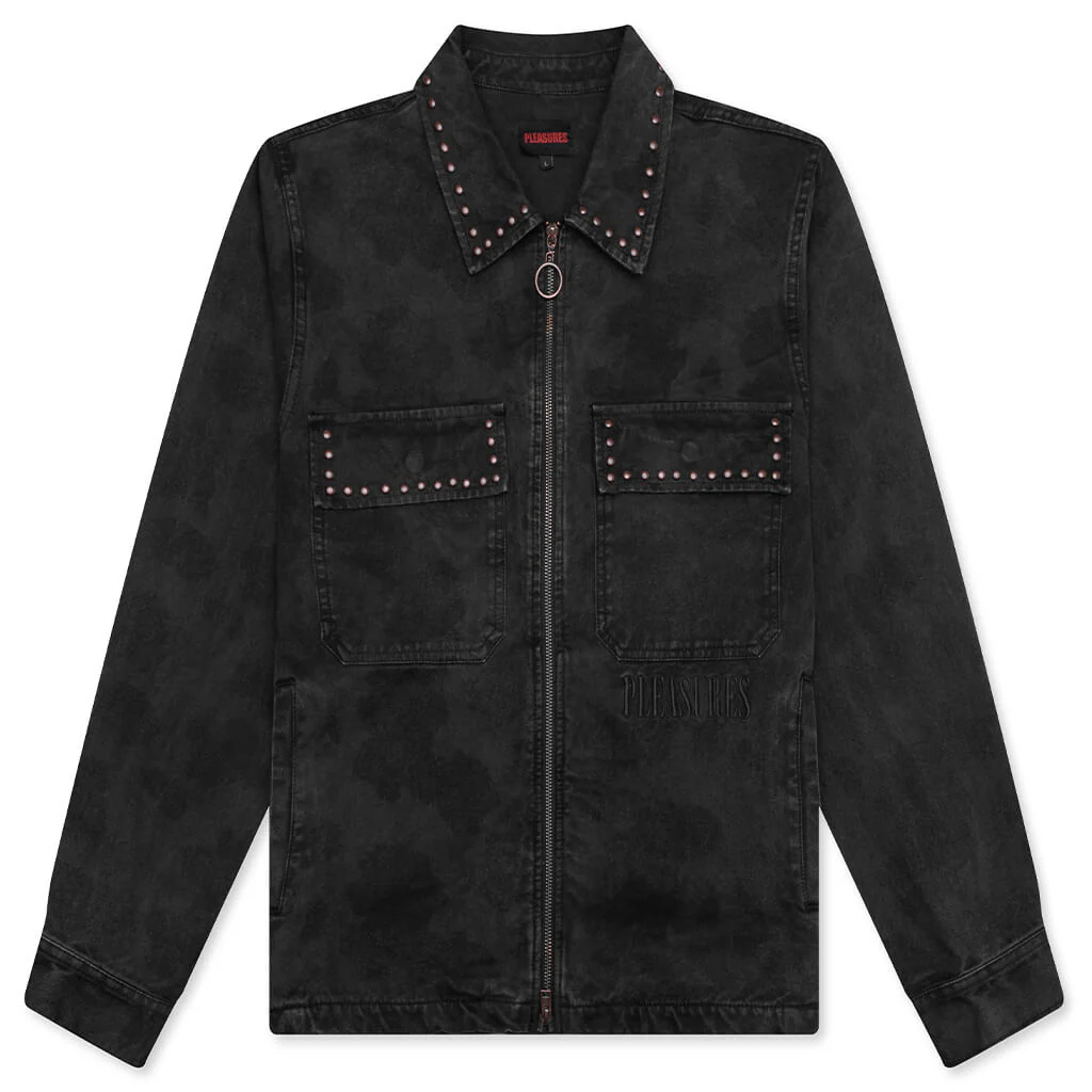 Cowhide Work Jacket - Black