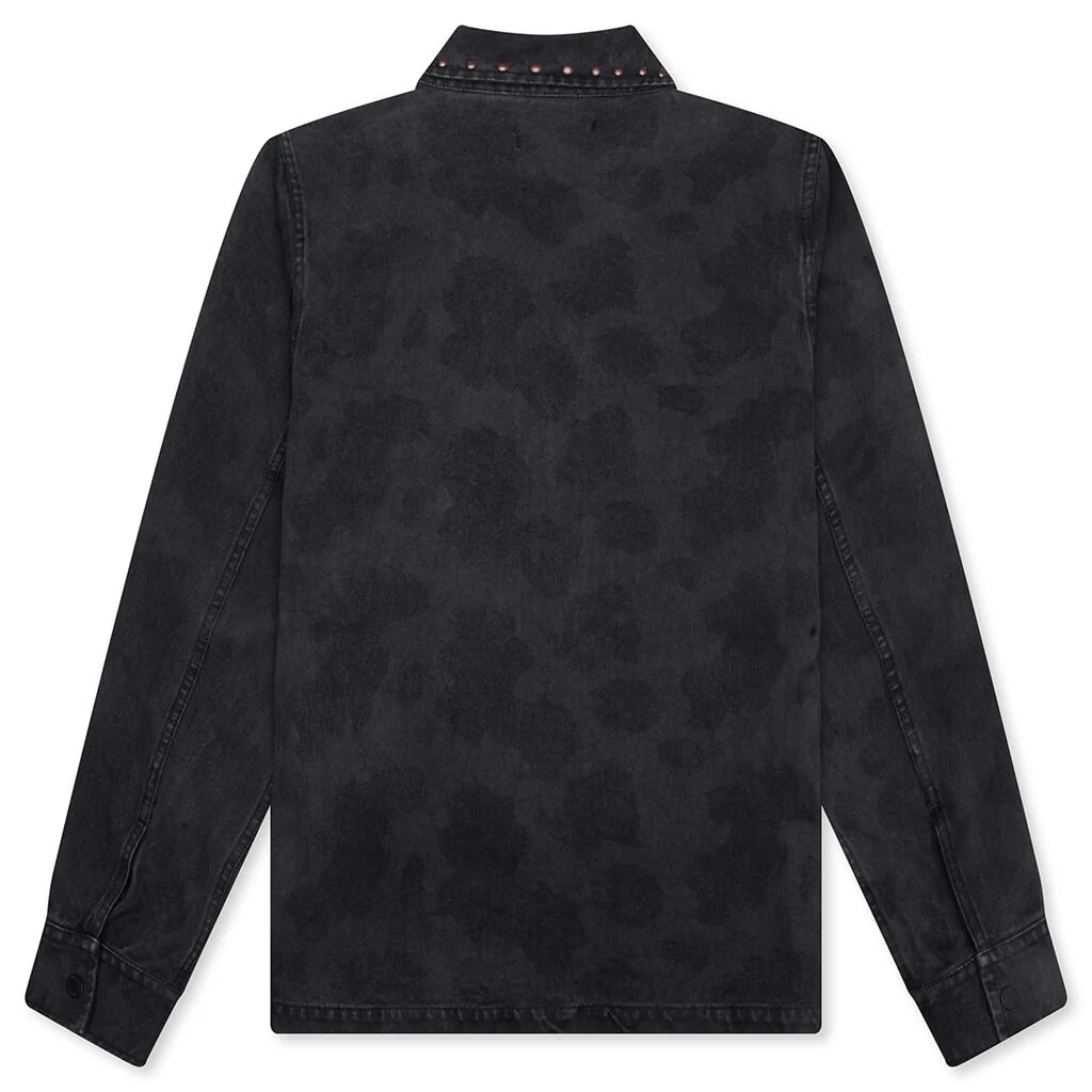 Cowhide Work Jacket - Black - Image 2