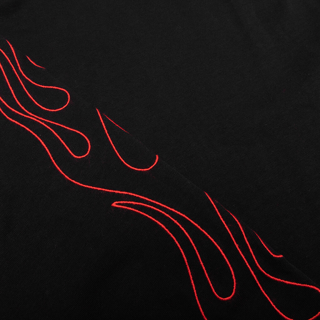 Fiery Heavyweight Longsleeve Tee - Black - Image 3