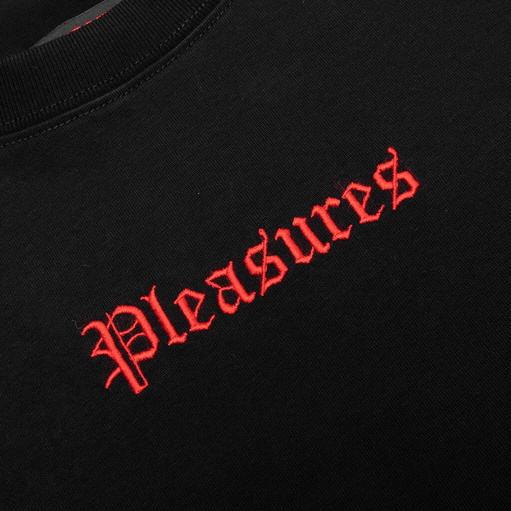 Fiery Heavyweight Longsleeve Tee - Black - Image 4