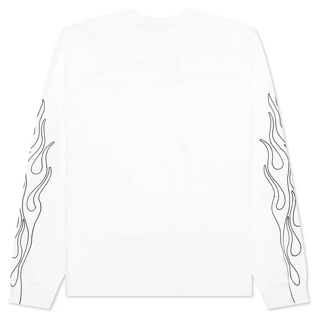 Fiery Heavyweight Longsleeve - White - Image 2