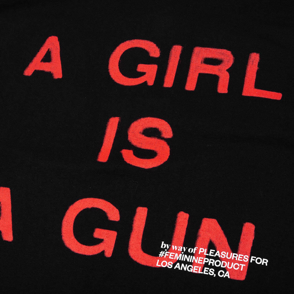 Girl Is A Gun T-Shirt - Black - Image 4