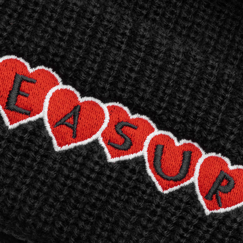 Hearts Beanie - Black - Image 2