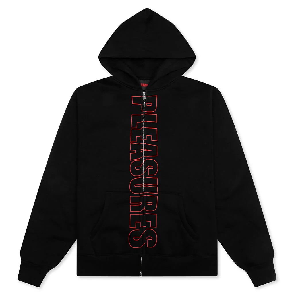 Impact Zip Hoodie - Black