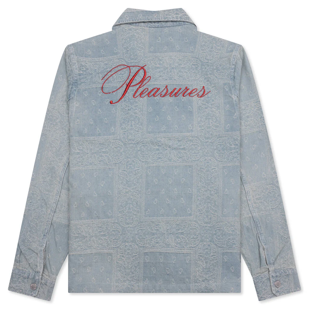 Merit Denim Work Jacket - Light Blue - Image 2