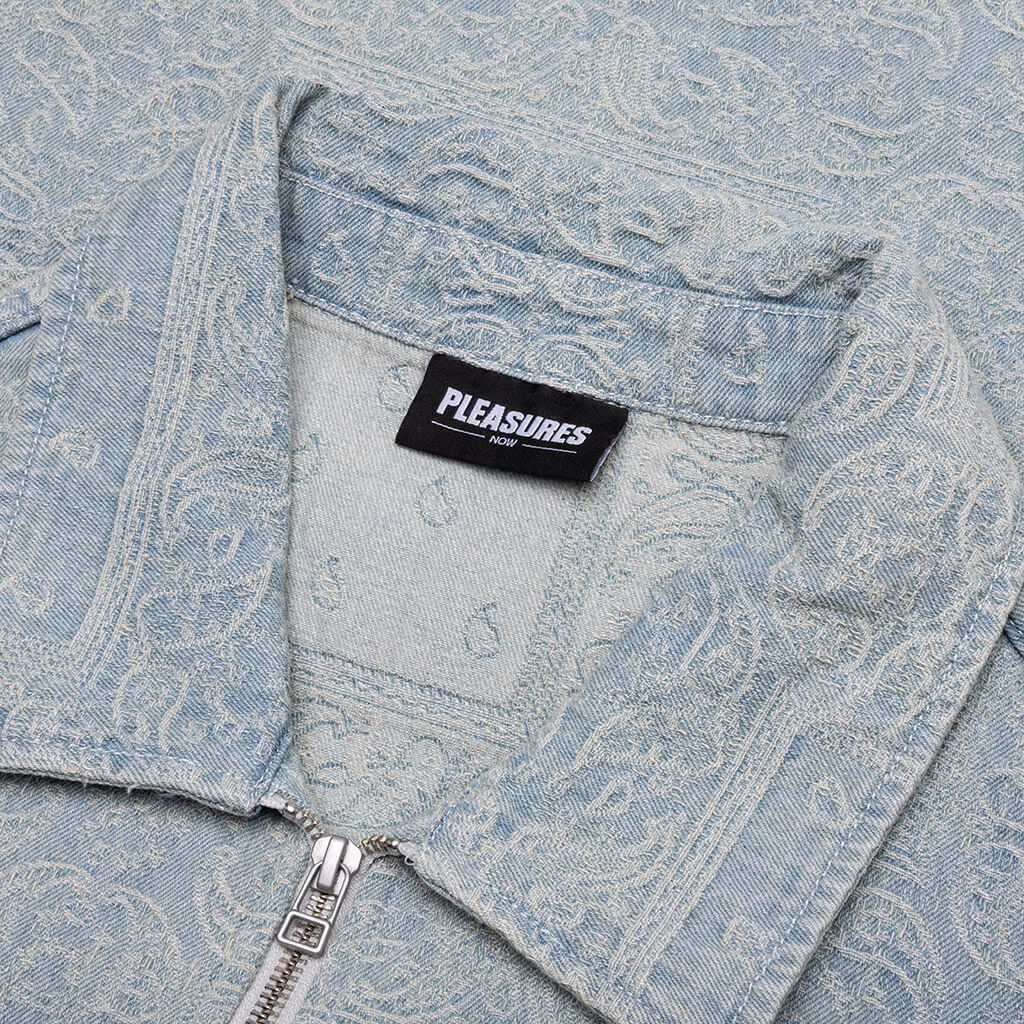 Merit Denim Work Jacket - Light Blue - Image 3