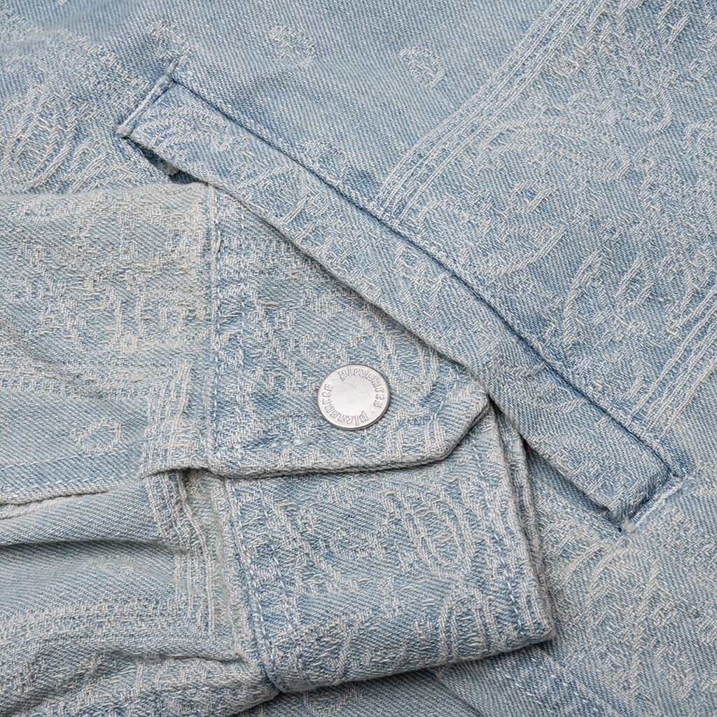 Merit Denim Work Jacket - Light Blue - Image 6