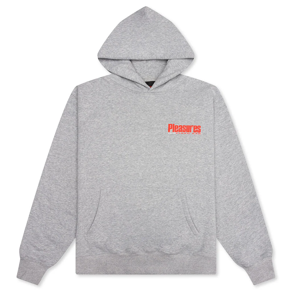 Piano Bar Hoodie - Heather Grey