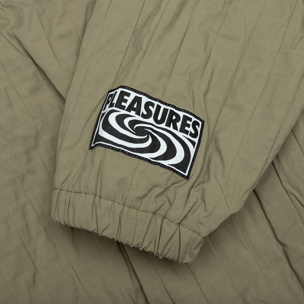 Rescue Pleated Track Jacket - Olive - Image 4