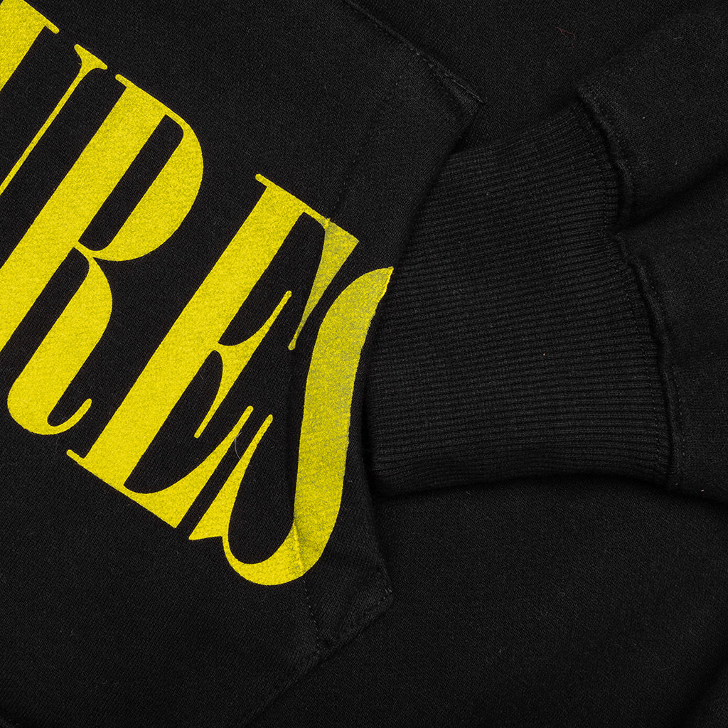 Split Zip Hoodie - Black - Image 4