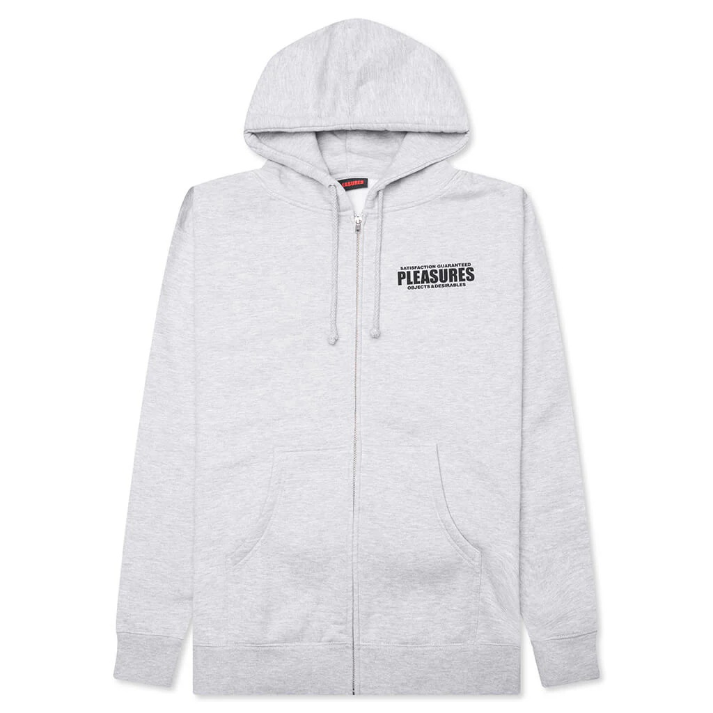 Staff Zip Hoodie - Heather Grey