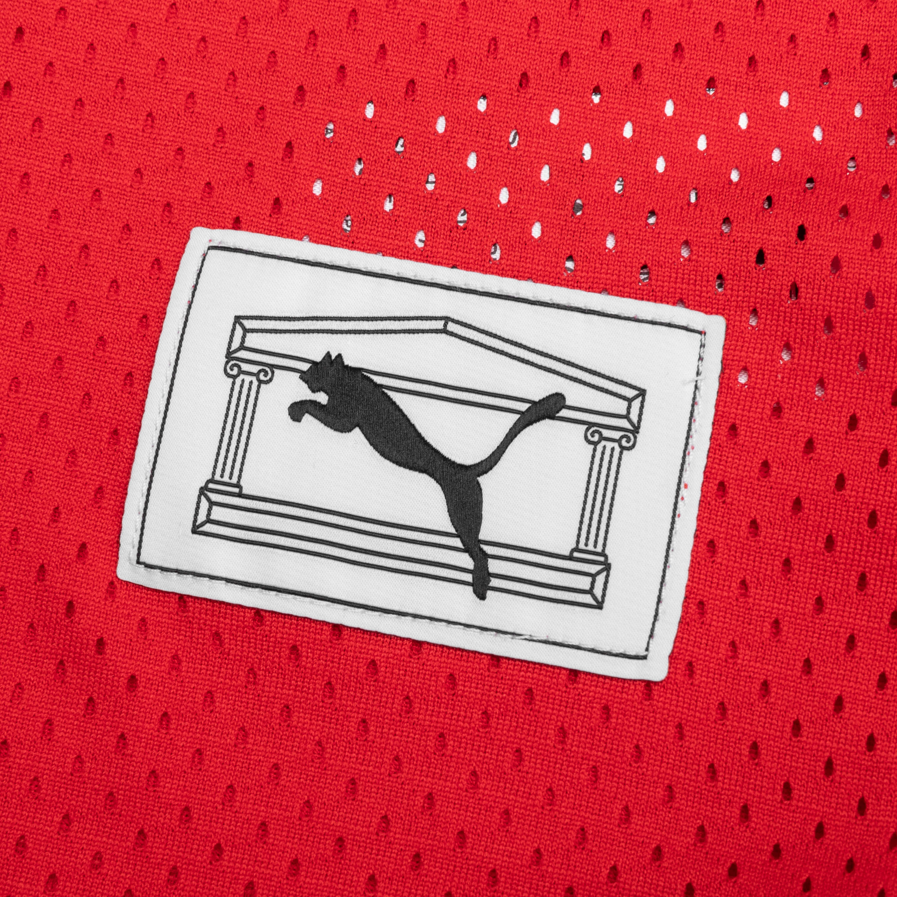 Puma x Aries Mesh Long Sleeve - Red - Image 4